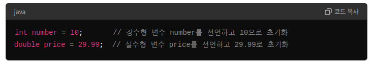 자바 변수 초기화