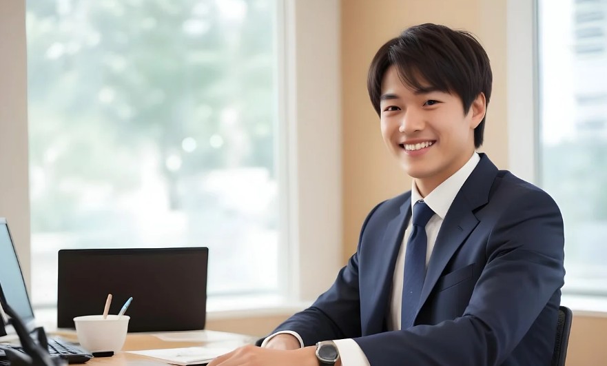 보험상담받는 사회 초년생