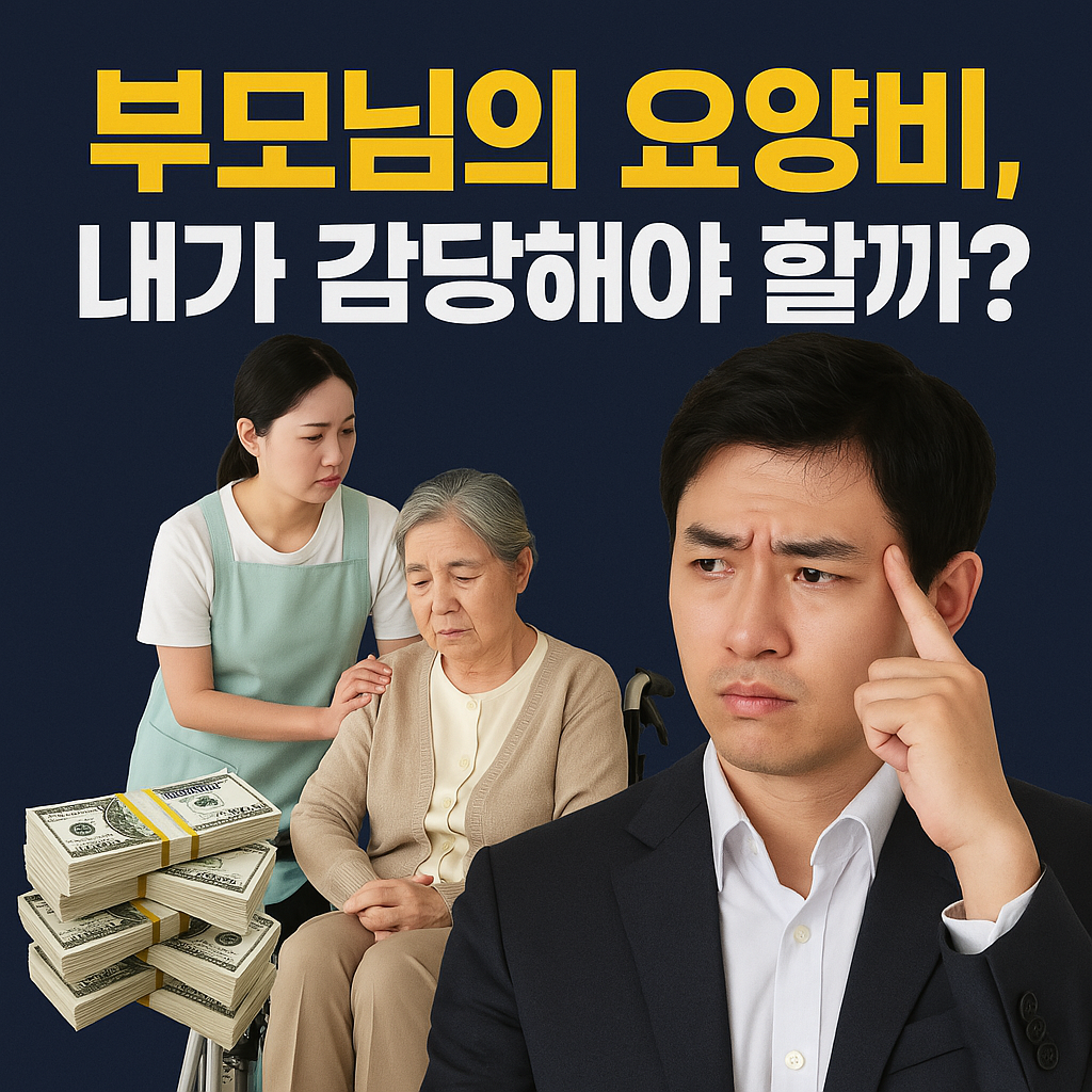 부모님의 요양비, 내가 감당해야 할까?