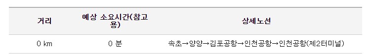 양양 인천공항 리무진 버스 시간표 요금 예약 방법