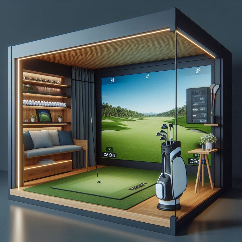 스크린골프장 배경