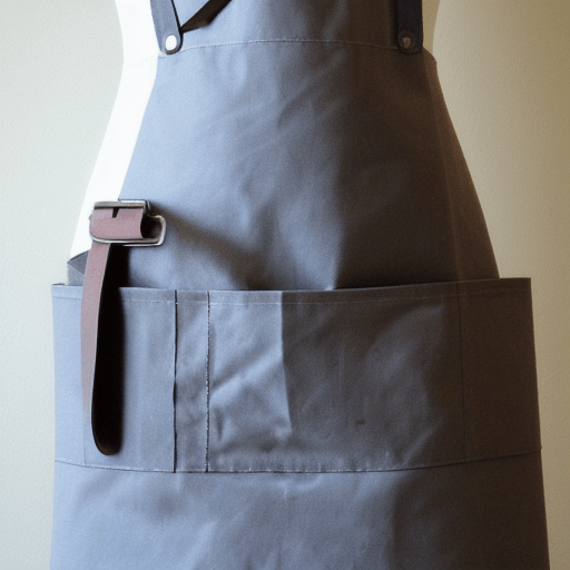 면소재의 파란색 앞치마 사진