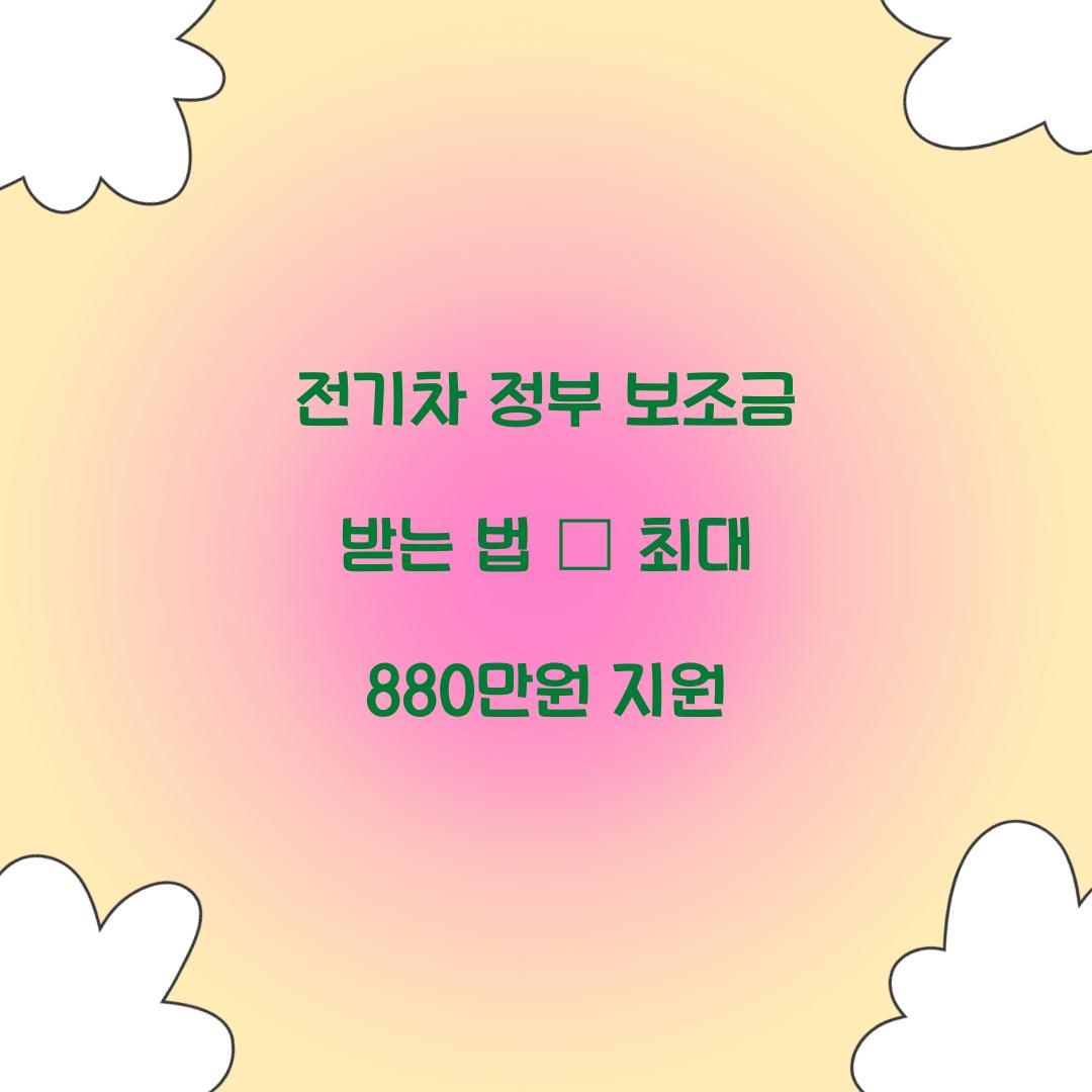 전기차 정부 보조금