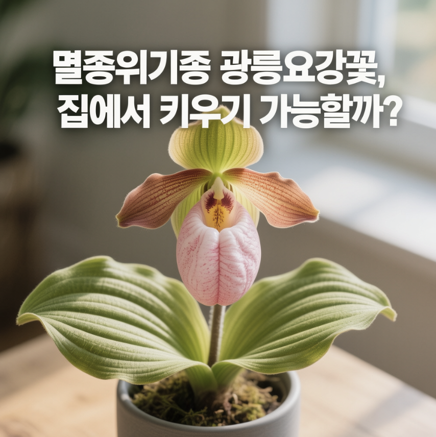 멸종위기종 광릉요강꽃, 집에서 키우기 가능할까?