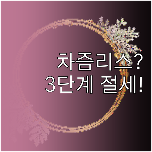 차즘 리스 이용 방법 3단계와 사업자..
