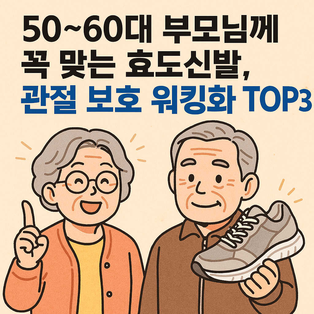 관절 보호 워킹화 효도신발 top3