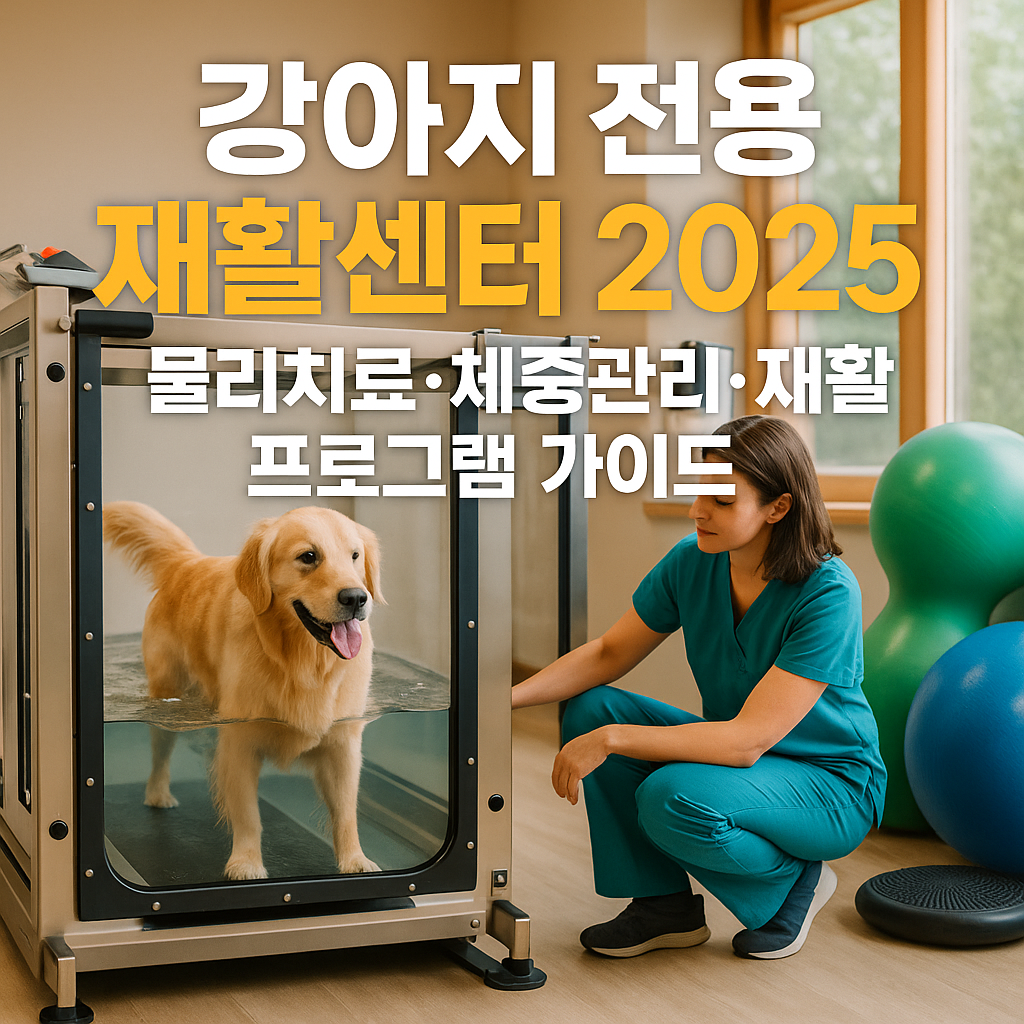 강아지 전용 재활센터 2025 | 물리치료·체중관리·재활 프로그램 가이드