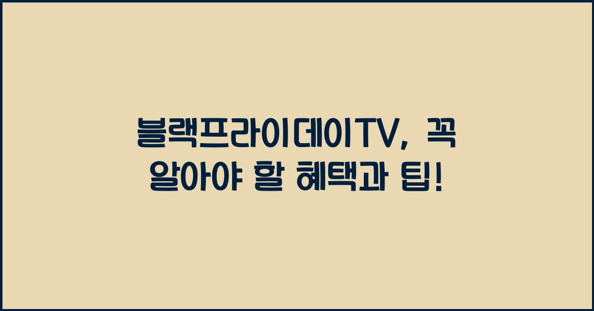 블랙프라이데이TV