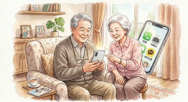 처음 스마트폰을 사용하는 시니어 가이드
