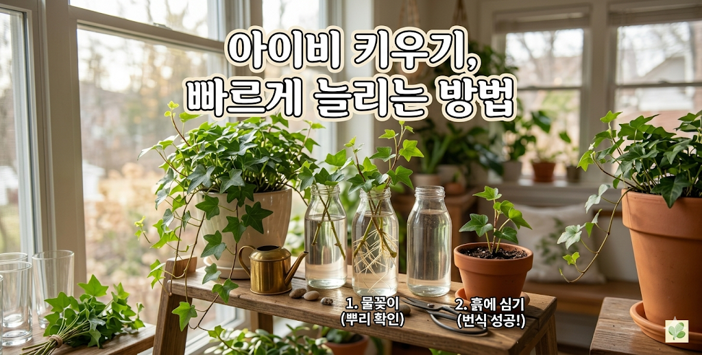 아이비 키우기, 빠르게 늘리는 방법
