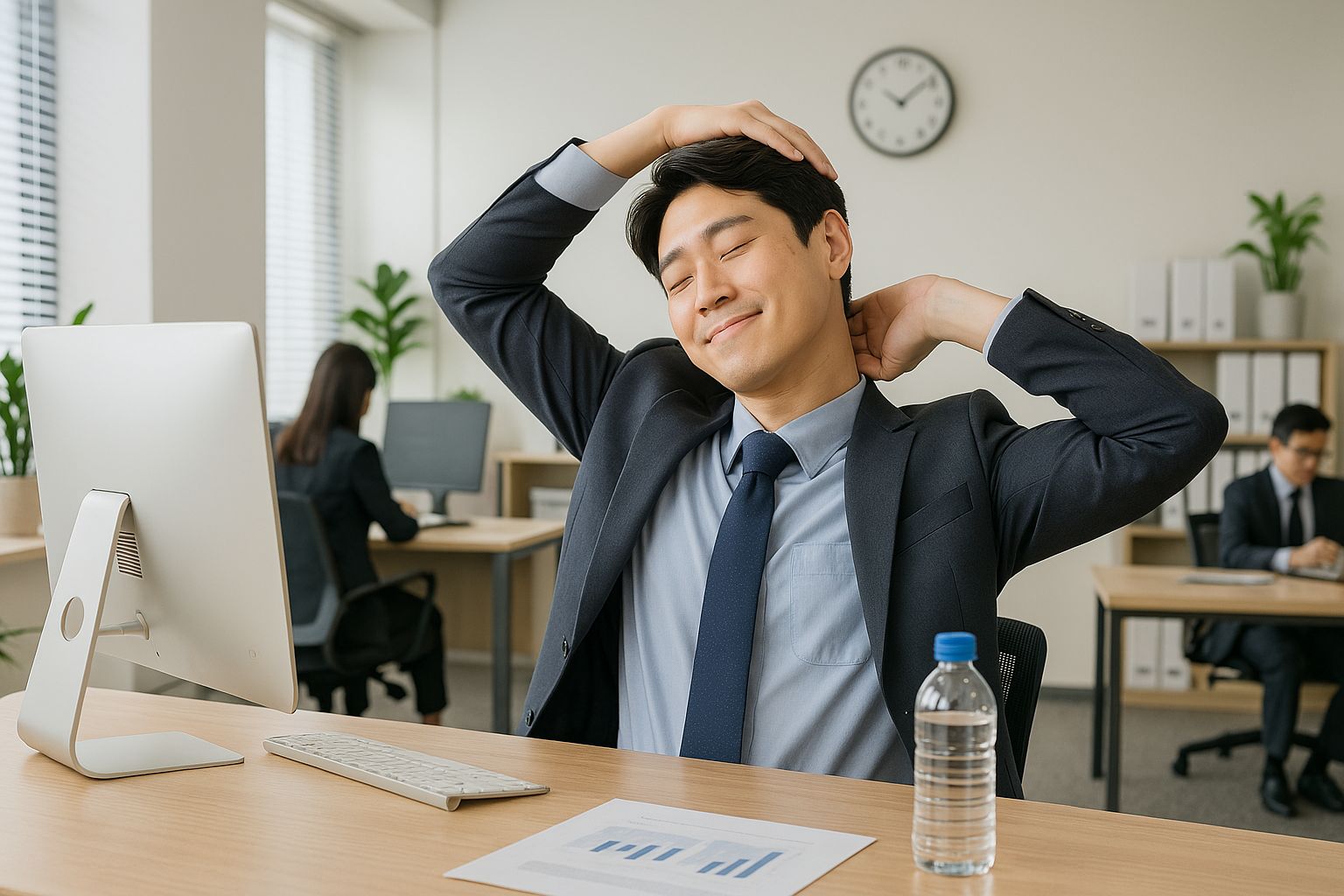 직장인 혈액순환 개선 스트레칭