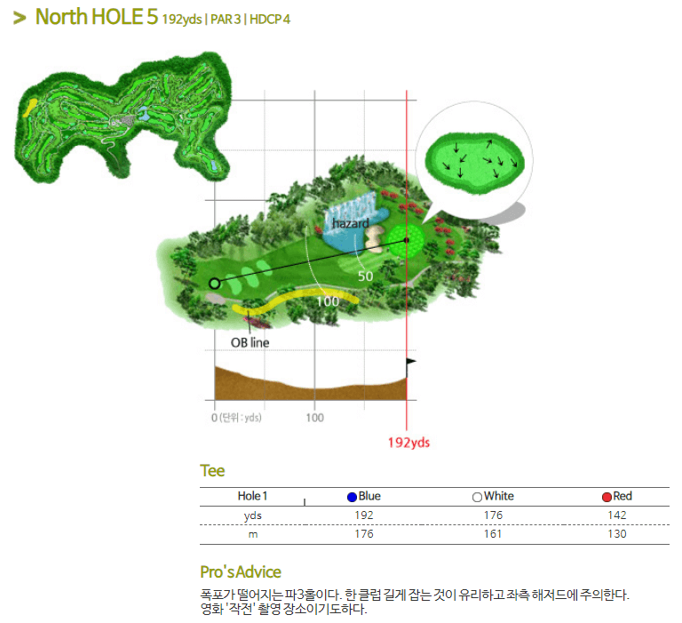 안성베네스트 골프클럽 북코스 5