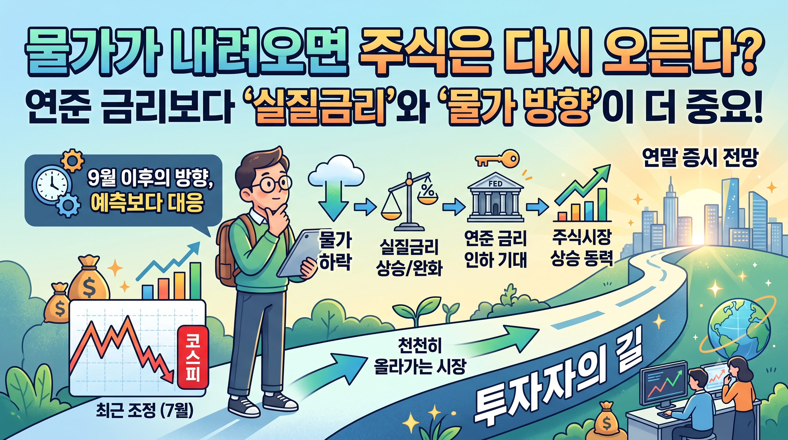 물가가 내려오면 주식은 다시 오른다?