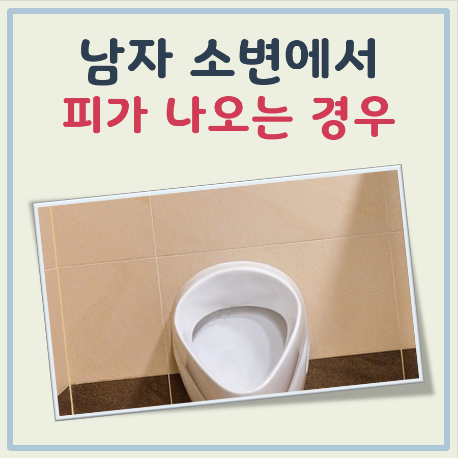 남자 소변에서 피가 나오는 경우 대표 이미지