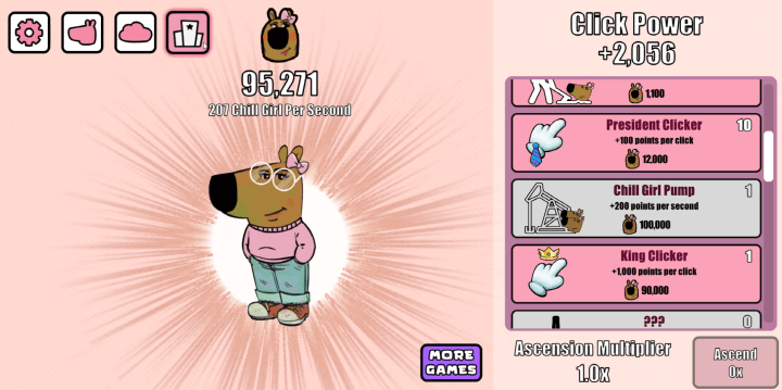 칠걸-클리커-웹게임-종료-화면