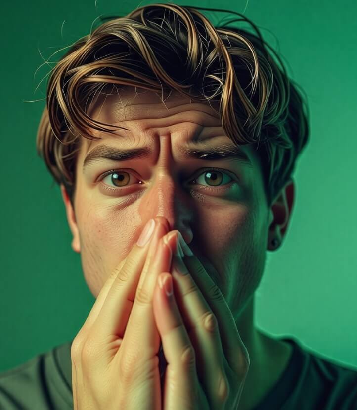 외국-남성이-악취로-인해-코를-손으로-막고-있는-사진입니다.