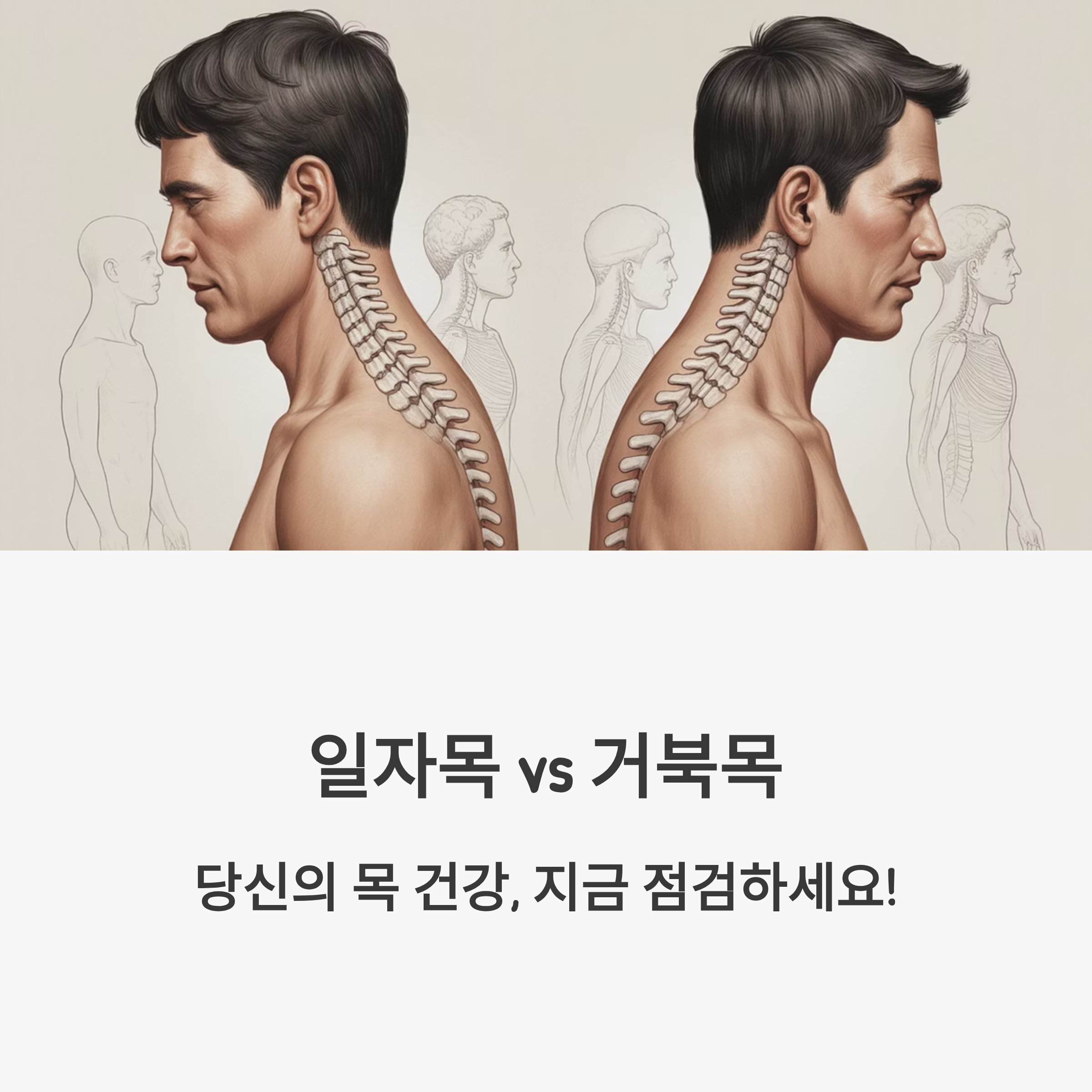 일자목과 거북목