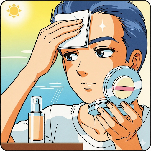 여름철 유분기 잡는 화장법