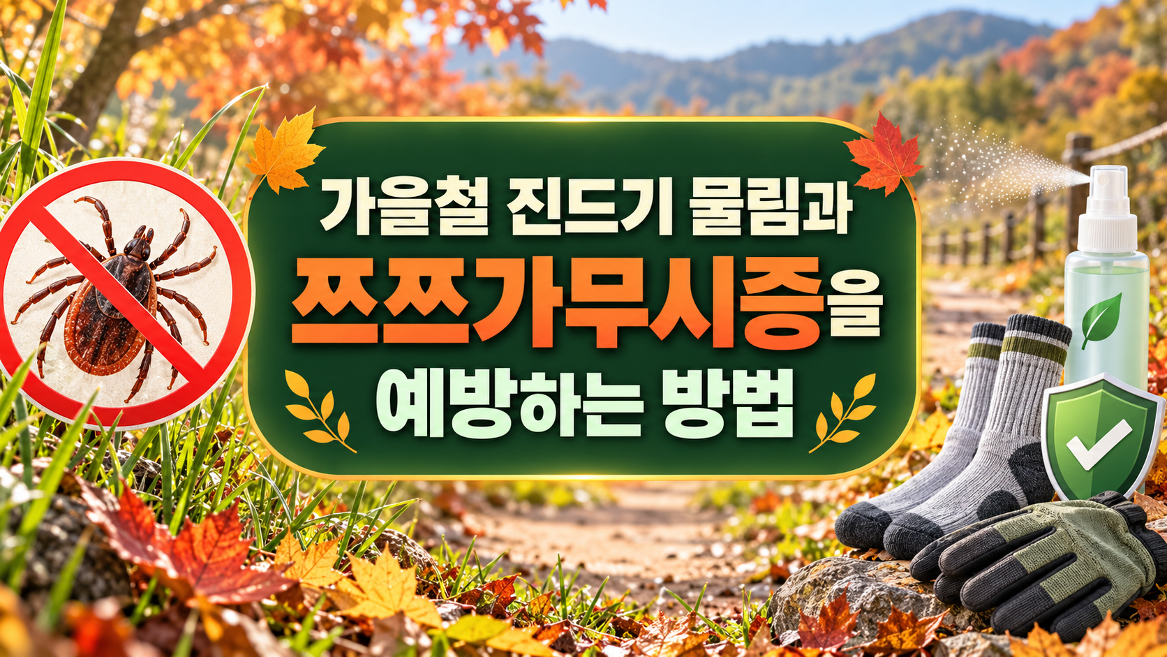 가을철 진드기 물림과 쯔쯔가무시증을 예방하는 방법 총정리