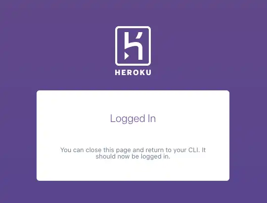 heroku login