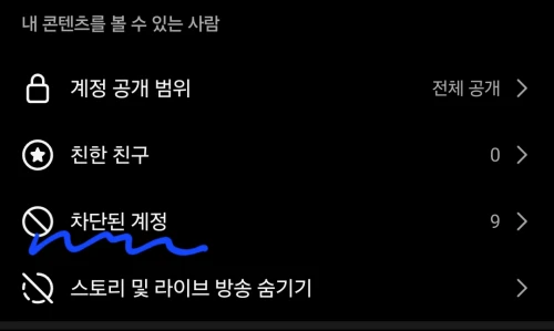 인스타-스토리-몰래보기-차단해제