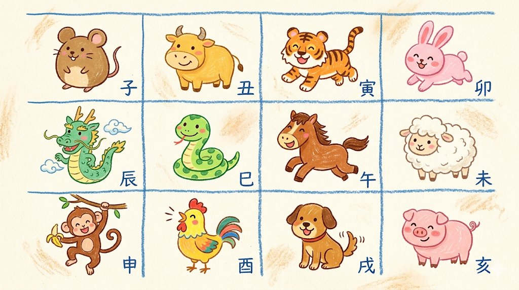 십이지신과 띠의 의미 - 내 띠가 가진 특성과 운명