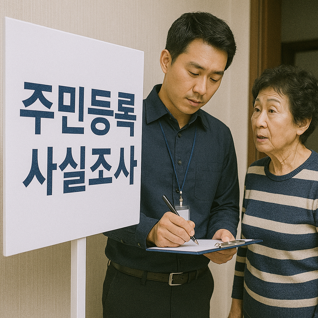 주민등록 사실 조사 이미지