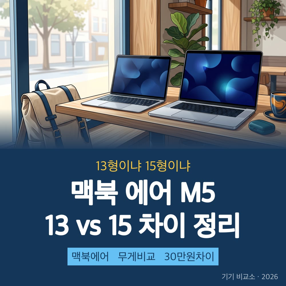 맥북 에어 13 vs 15 차이