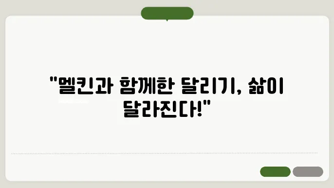 멜킨과 함께한 런닝의 모든 순간, 리뷰!