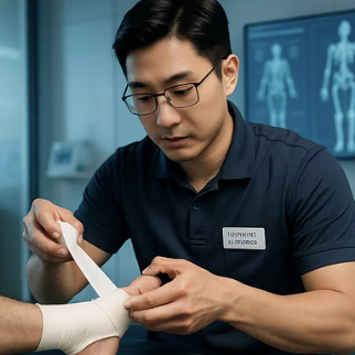 발목테이핑 붙이는 방향&amp;#44; 근육 따라 붙여야 효과 200% 상승한다