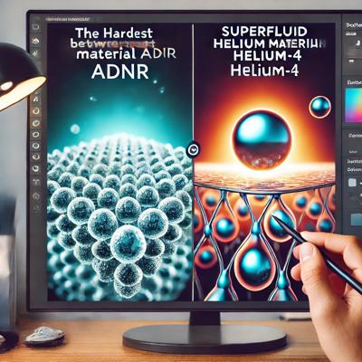 세계에서 가장 단단한 물질과 연한 물질 비교: ADNR과 헬륨-4의 비밀