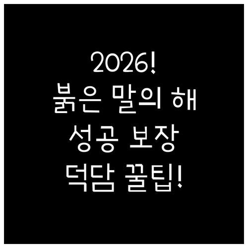 붉은 말의 해 상징 키워드를 활용한 ..