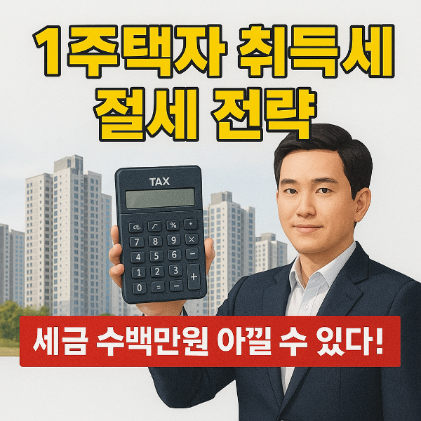 1취득세 절세 전략 썸네일 이미지입니다.