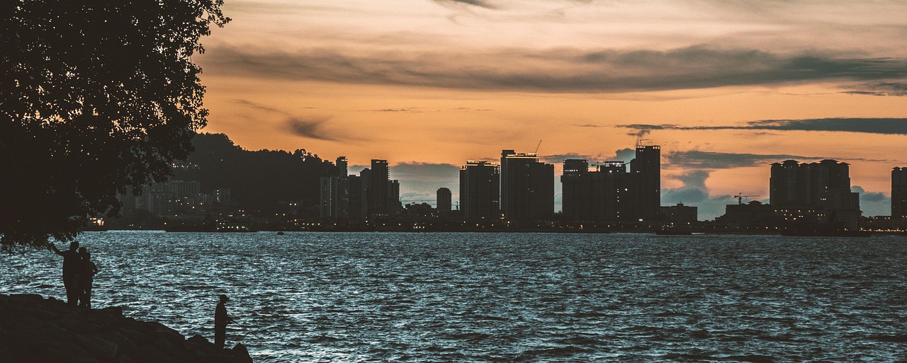 페낭 해변 사진