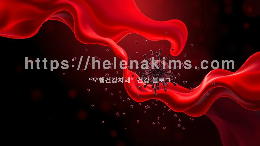 현미경으로 들여다 본 혈액 모습