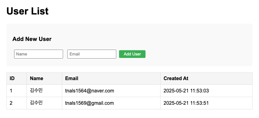 스프링부트, p6spy - 데모 메인화면