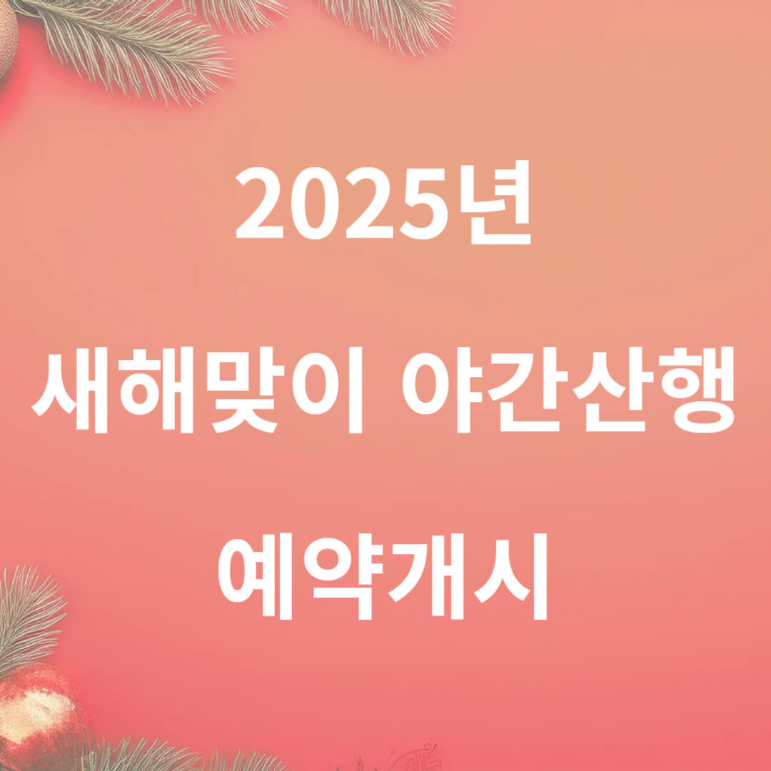 야간산행