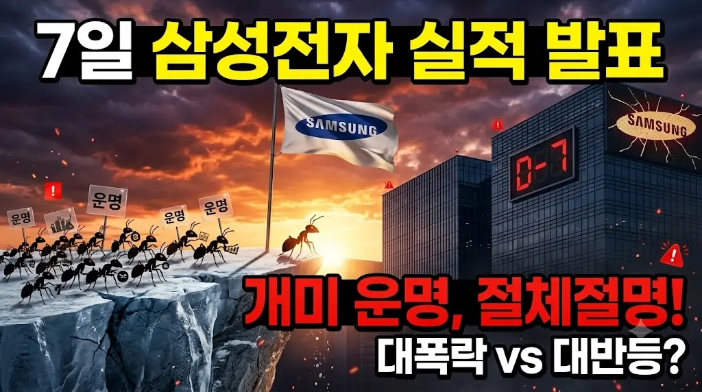 삼성실적발표 개미들 운명 가른다 인포그래픽