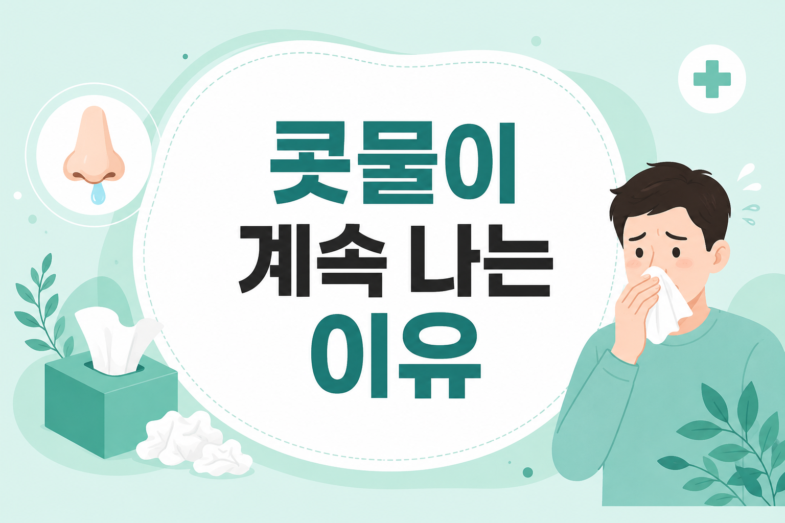 콧물이 계속 나는 이유