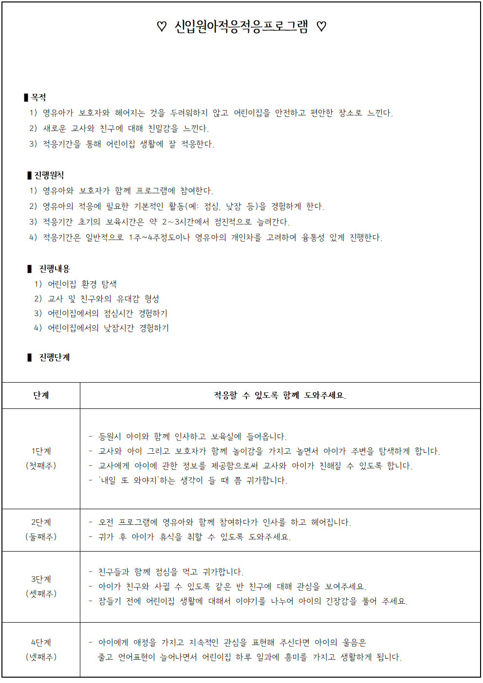 신입적응프로그램예시