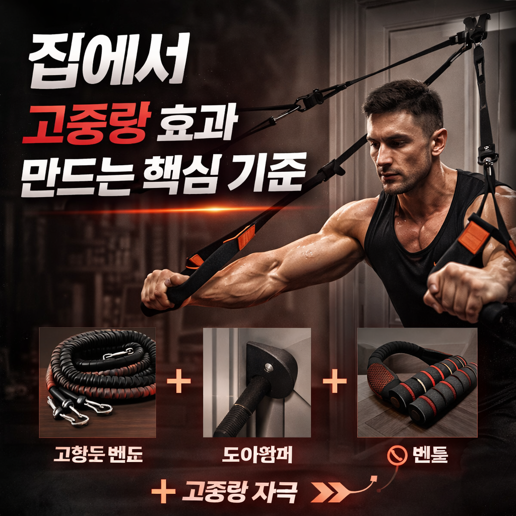 집에서 고중량 효과 만드는 핵심 기준