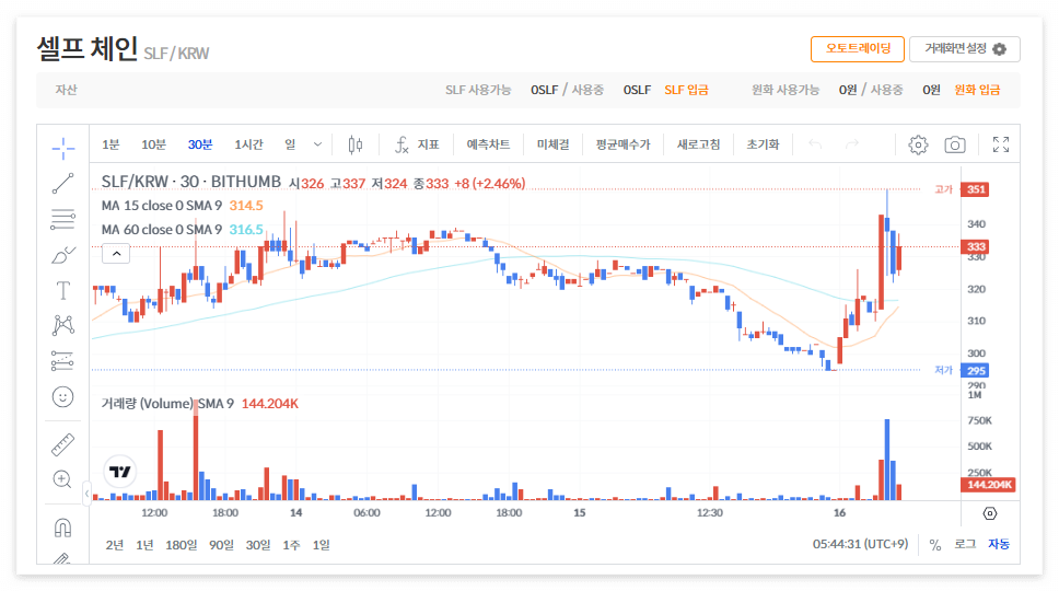 셀프체인 코인 시세 전망