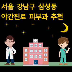 삼성동 야간진료 피부과 병원 추천