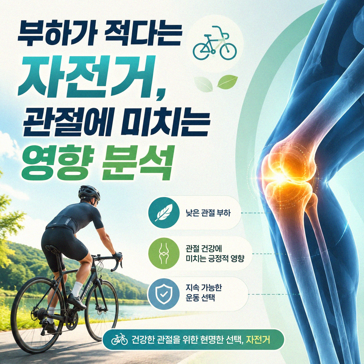 자전거 타기, 관절 통증 줄여주는 진짜 이유?