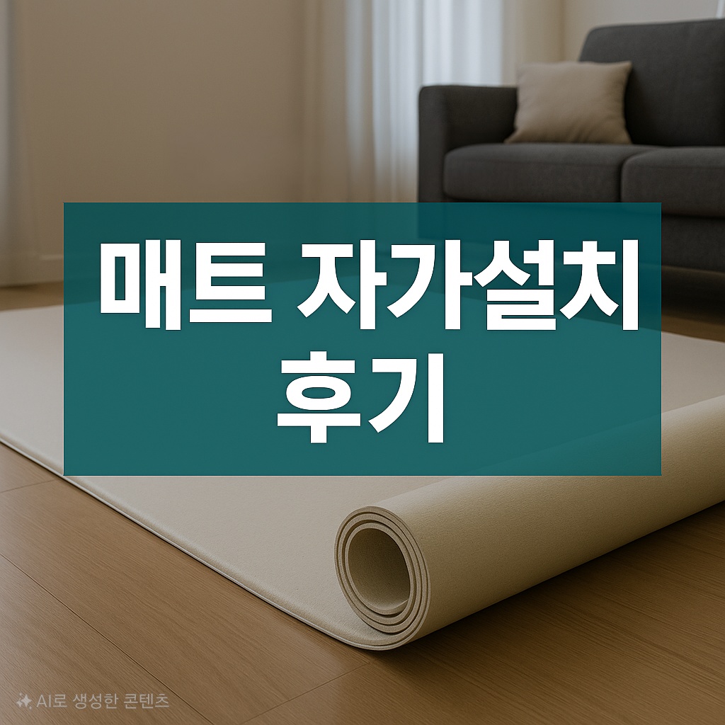 매트 자가설치 후기 - 완벽한 바닥재 셀프 인테리어 가이드