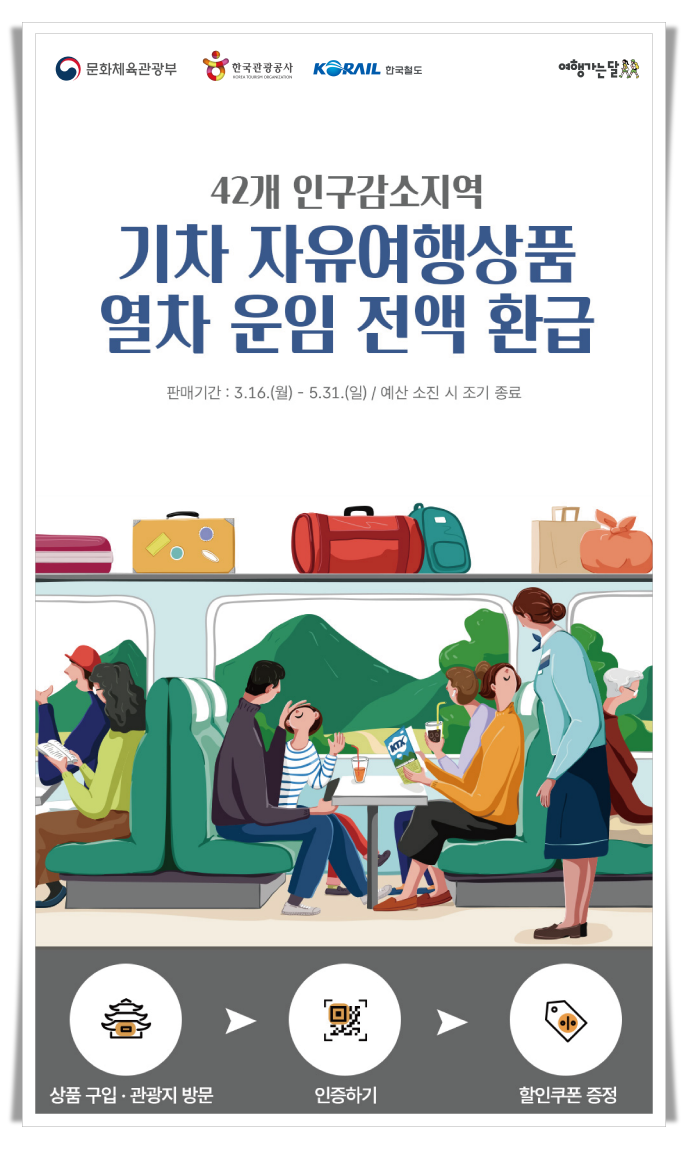 코레일 강원본부, ‘여행가는 달’ 맞아 삼척 유채꽃축제 연계 관광 활성화...