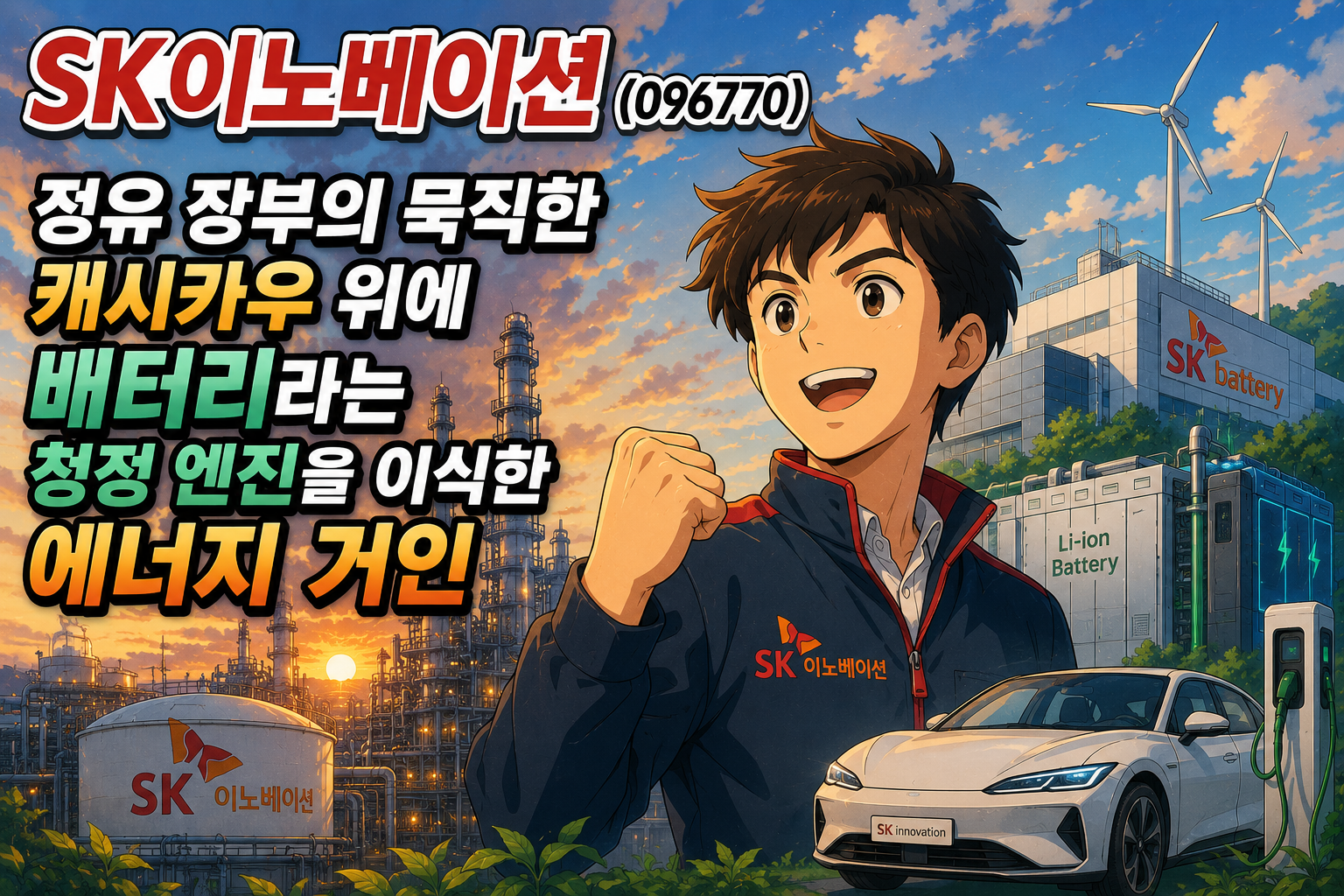 SK이노베이션(096770)｜정유 장부의 묵직한 캐시카우 위에 배터리라는 청정 엔진을 이식한 에너지 거인