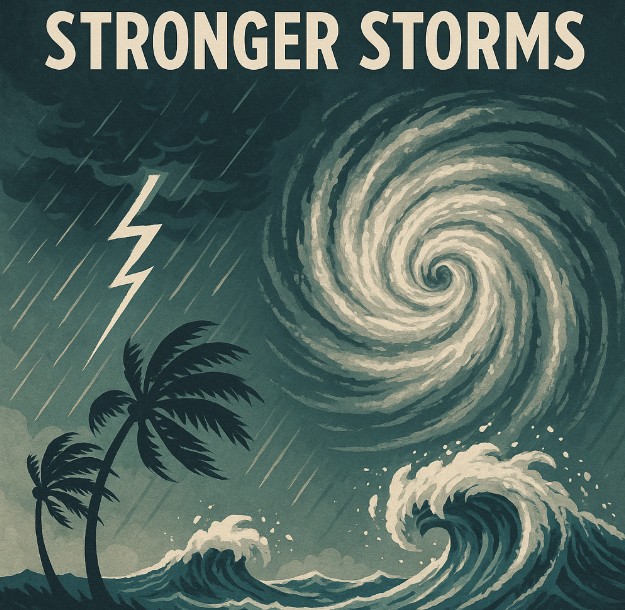 기후변화가 초래한 초강력 태풍과 허리케인 관련 그림