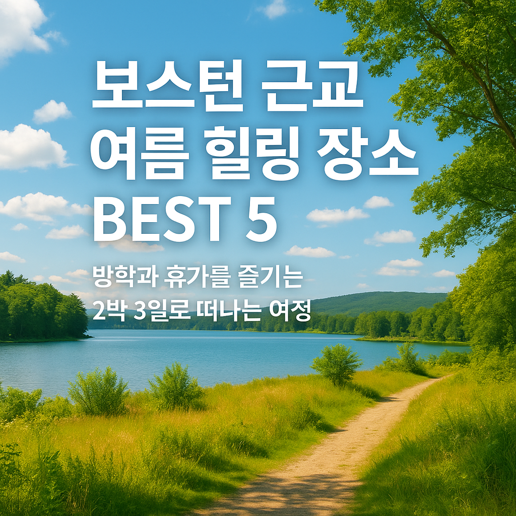 보스턴 근교 여름 힐링 장소 BEST 5