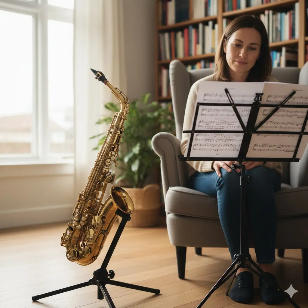 성인 색소폰 독학 연습과 악보 보는 법